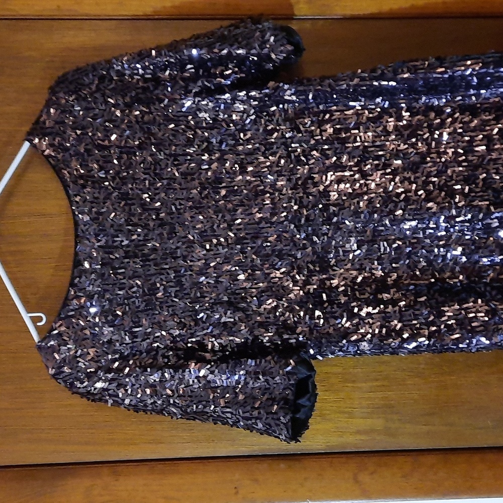 Purple sequin sparkly dress